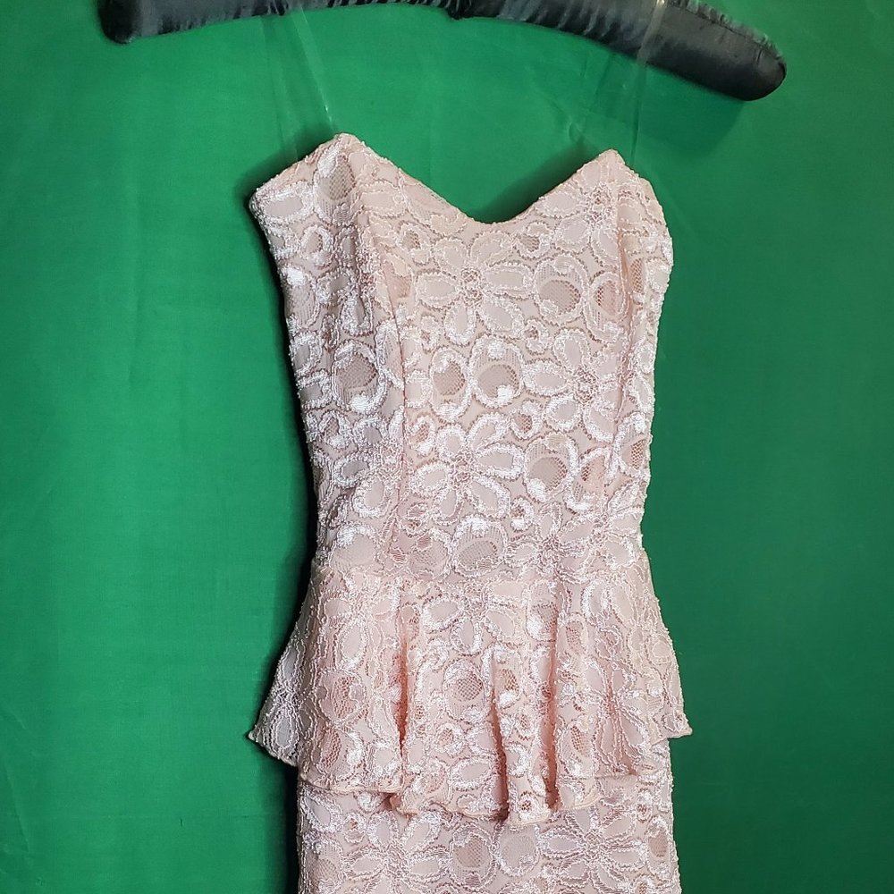 light pink lace dress